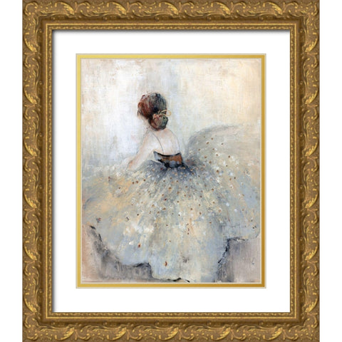 At A Glance Gold Ornate Wood Framed Art Print with Double Matting by Tava Studios