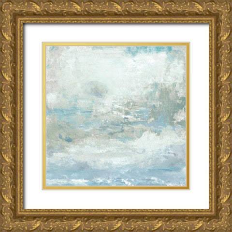 Cloudscape Gold Ornate Wood Framed Art Print with Double Matting by Tava Studios
