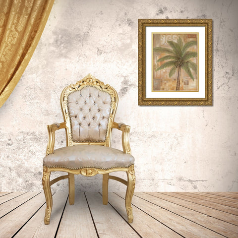 Tropical Spirit II Gold Ornate Wood Framed Art Print with Double Matting by Tava Studios