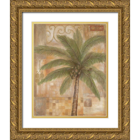 Tropical Spirit II Gold Ornate Wood Framed Art Print with Double Matting by Tava Studios