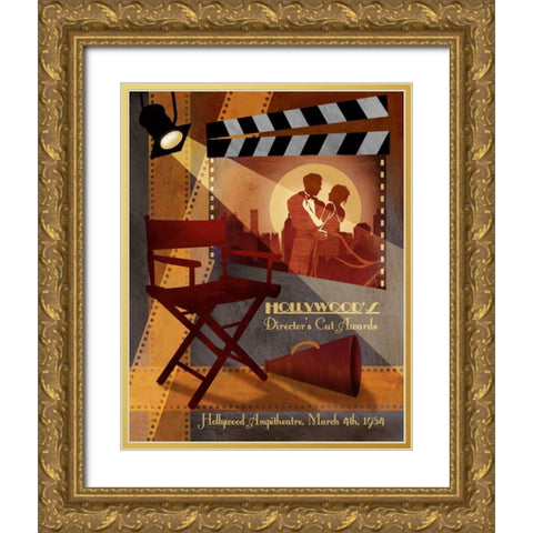 Directors Cut Awards Gold Ornate Wood Framed Art Print with Double Matting by Knutsen, Conrad