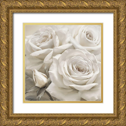 Dreamy I Trio Gold Ornate Wood Framed Art Print with Double Matting by Levashov, Igor