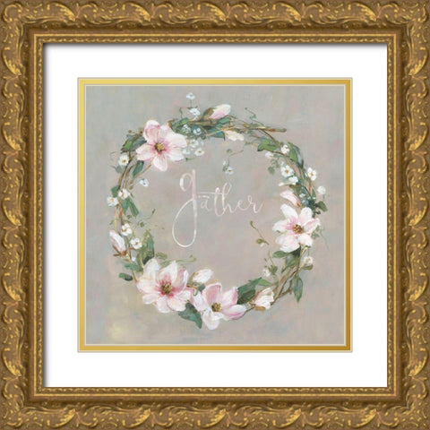 Gather Gold Ornate Wood Framed Art Print with Double Matting by Swatland, Sally