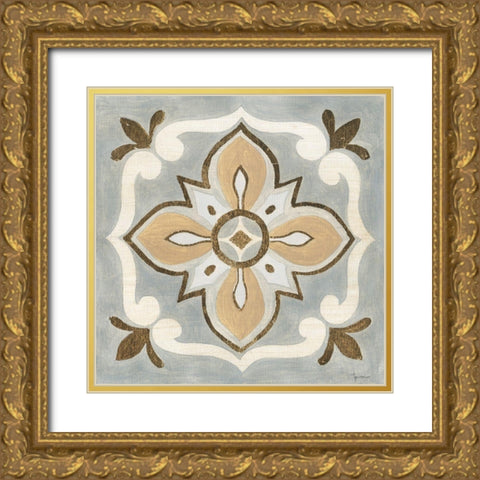 Mattonella III Gold Ornate Wood Framed Art Print with Double Matting by Tava Studios