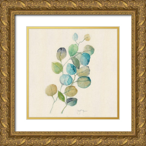 Eucalyptus I Gold Ornate Wood Framed Art Print with Double Matting by Tava Studios