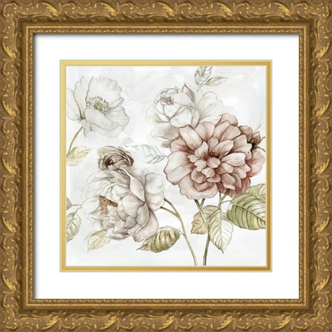 Washed Botanical III Gold Ornate Wood Framed Art Print with Double Matting by Robinson, Carol