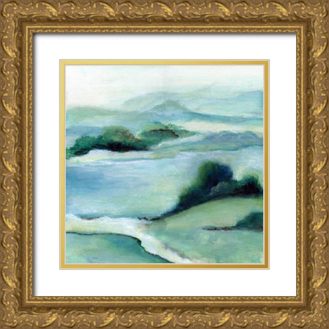 Lush Valley II Gold Ornate Wood Framed Art Print with Double Matting by Tava Studios