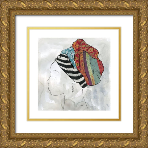 Portrait of Africa II Gold Ornate Wood Framed Art Print with Double Matting by Robinson, Carol