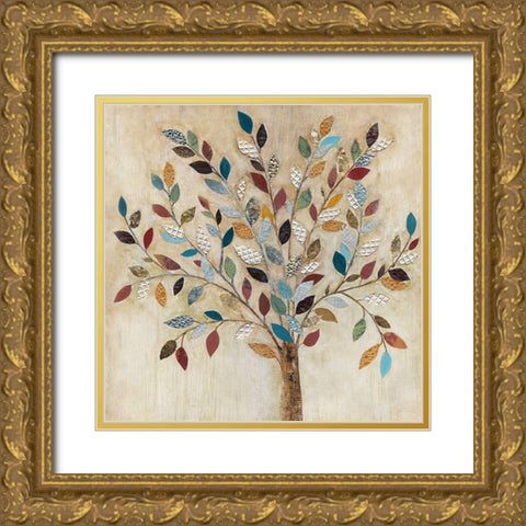 Whimsical Wood Gold Ornate Wood Framed Art Print with Double Matting by Tava Studios