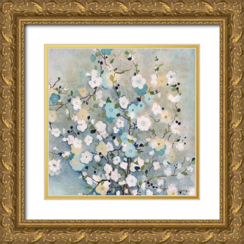 Summer At The Lake Gold Ornate Wood Framed Art Print with Double Matting by Tava Studios