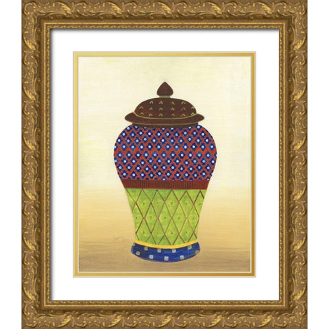 Marrakesh Urn I Gold Ornate Wood Framed Art Print with Double Matting by Tava Studios