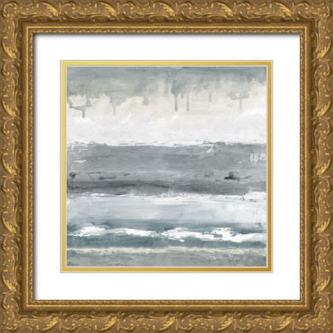 Soft Bay I Gold Ornate Wood Framed Art Print with Double Matting by Tava Studios