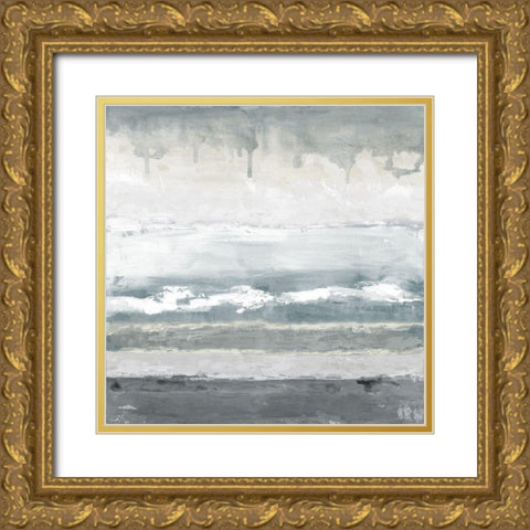 Soft Bay II Gold Ornate Wood Framed Art Print with Double Matting by Tava Studios