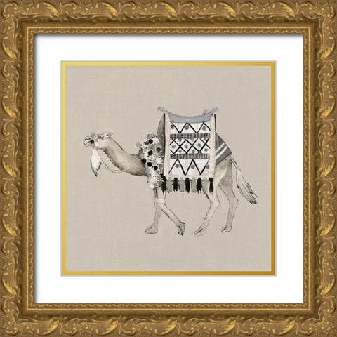 Exotic Camel II Gold Ornate Wood Framed Art Print with Double Matting by Tava Studios