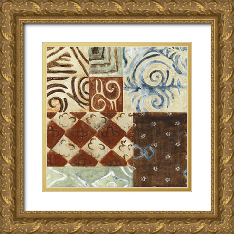 Patterns of Africa II Gold Ornate Wood Framed Art Print with Double Matting by Tava Studios