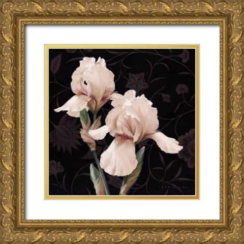 Iris Elegante Gold Ornate Wood Framed Art Print with Double Matting by Levashov, Igor