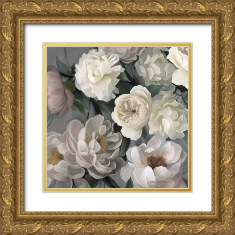Garden Glory Gold Ornate Wood Framed Art Print with Double Matting by Robinson, Carol