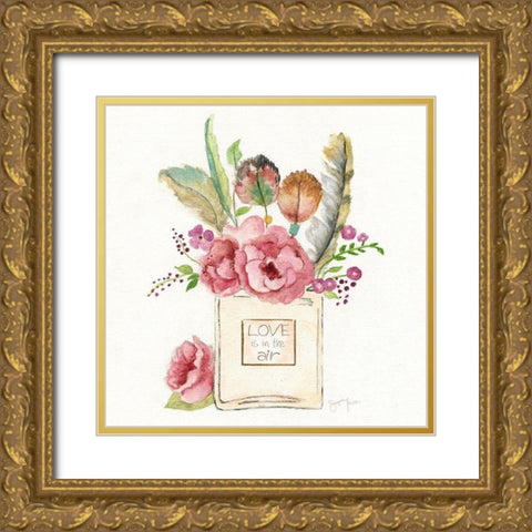 Boho Bouquet II Gold Ornate Wood Framed Art Print with Double Matting by Tava Studios