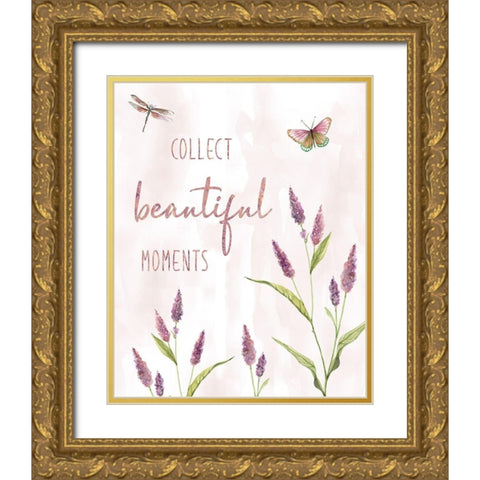 Collect Beautiful Moments Gold Ornate Wood Framed Art Print with Double Matting by Robinson, Carol