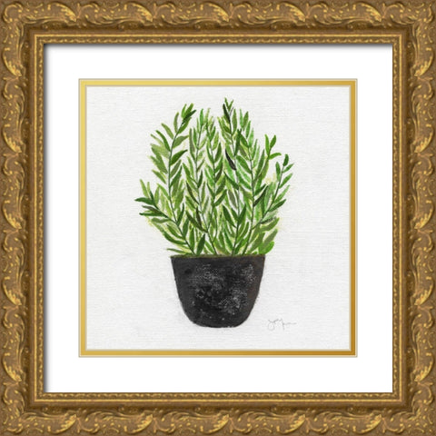 Herb Garden II Gold Ornate Wood Framed Art Print with Double Matting by Tava Studios