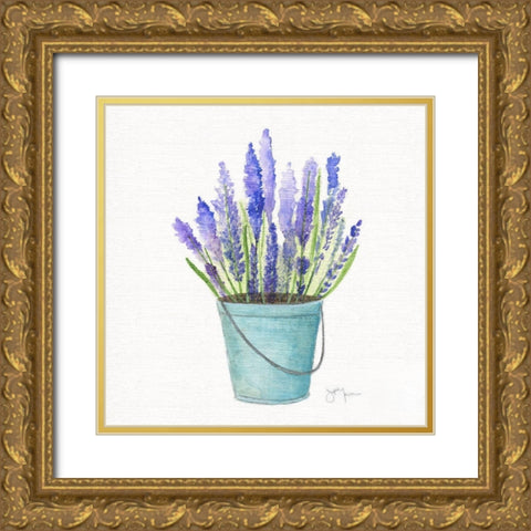 Herbes en Pot II Gold Ornate Wood Framed Art Print with Double Matting by Tava Studios