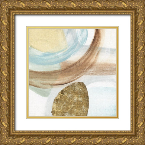 Blue Rhythm II Gold Ornate Wood Framed Art Print with Double Matting by Tava Studios