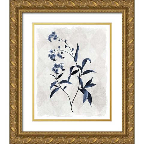 Harlequin Botanical I Gold Ornate Wood Framed Art Print with Double Matting by Robinson, Carol
