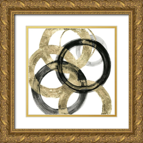 Ring I Gold Ornate Wood Framed Art Print with Double Matting by Tava Studios