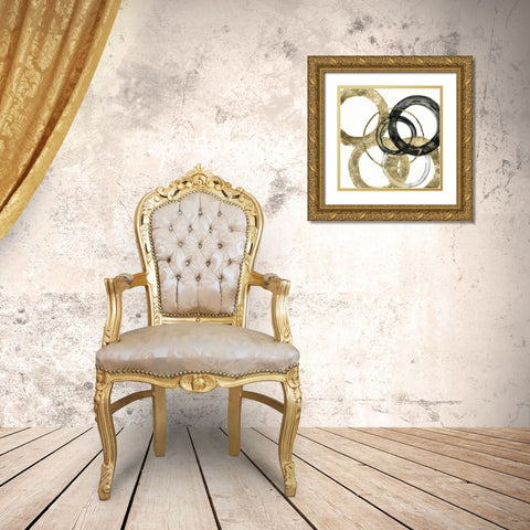 Ring II Gold Ornate Wood Framed Art Print with Double Matting by Tava Studios