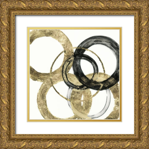 Ring II Gold Ornate Wood Framed Art Print with Double Matting by Tava Studios