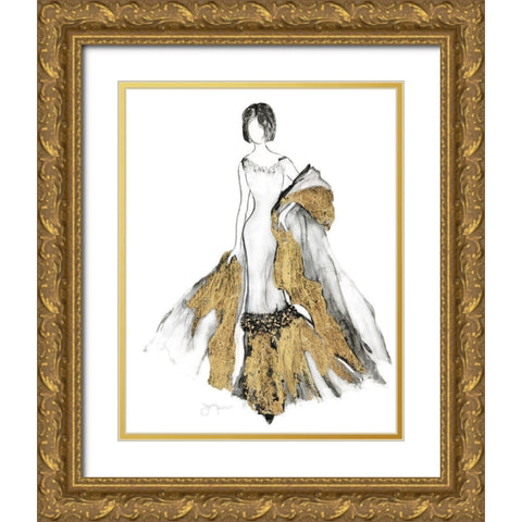 All That Glitters II Gold Ornate Wood Framed Art Print with Double Matting by Tava Studios