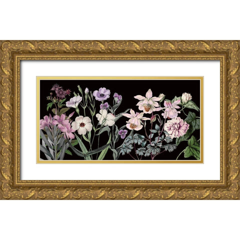 Garden Array Gold Ornate Wood Framed Art Print with Double Matting by Jill, Susan