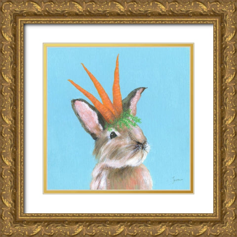 Playful Nature V Gold Ornate Wood Framed Art Print with Double Matting by Tava Studios