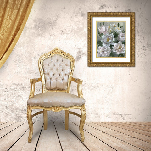 Sweet Surprise Gold Ornate Wood Framed Art Print with Double Matting by Nan