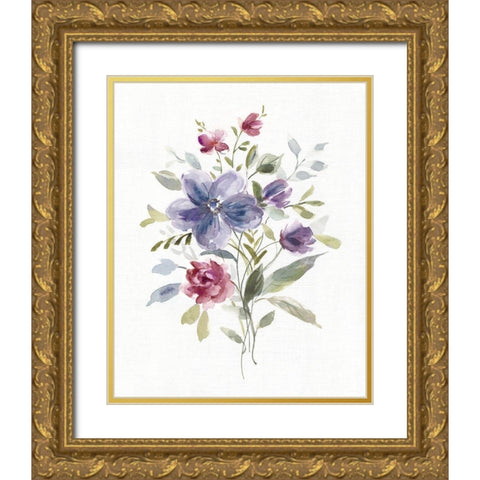 Color Variety II Gold Ornate Wood Framed Art Print with Double Matting by Robinson, Carol