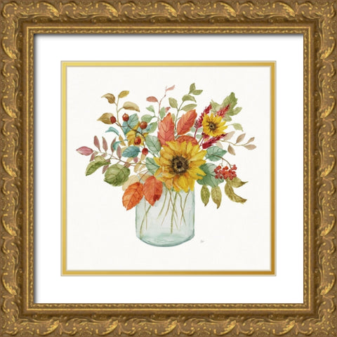 Autumn Fresh II Gold Ornate Wood Framed Art Print with Double Matting by Nan