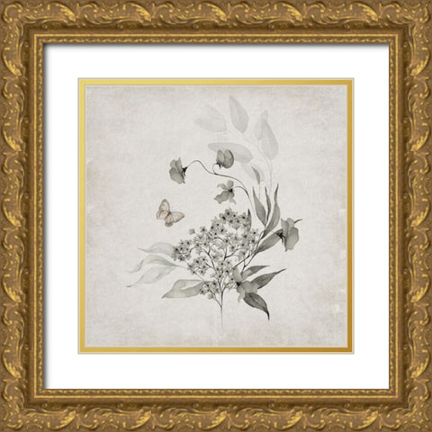 Vintage Arrangement I Gold Ornate Wood Framed Art Print with Double Matting by Jill, Susan
