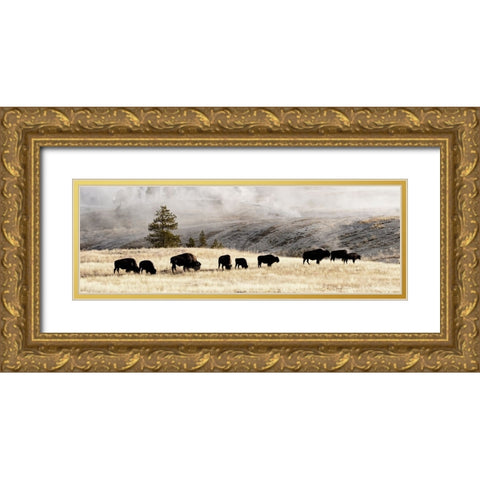 Heading Home Gold Ornate Wood Framed Art Print with Double Matting by Delimont, Danita
