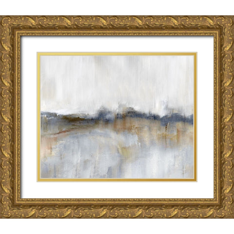Autumnal Tide Gold Ornate Wood Framed Art Print with Double Matting by Nan