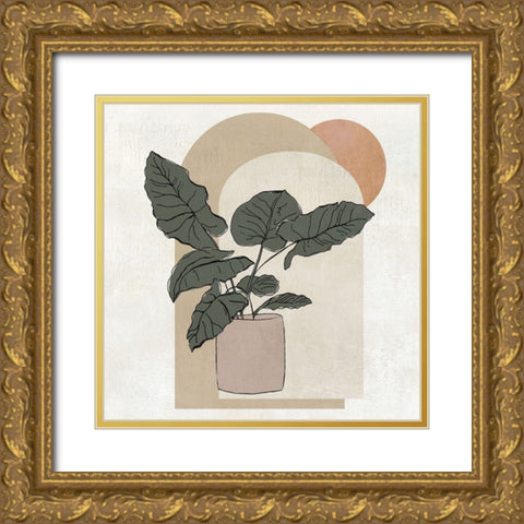 Santa Fe Evening I Gold Ornate Wood Framed Art Print with Double Matting by Tava Studios