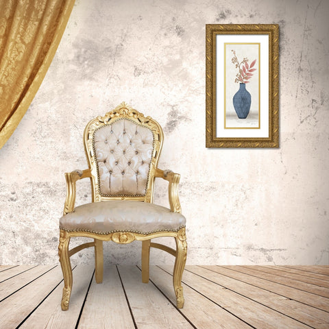Blush Meadow Picks I Gold Ornate Wood Framed Art Print with Double Matting by Tava Studios