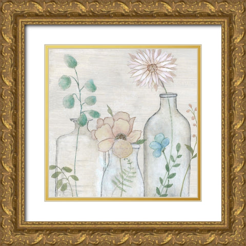 Spring Gathering I Gold Ornate Wood Framed Art Print with Double Matting by Tava Studios
