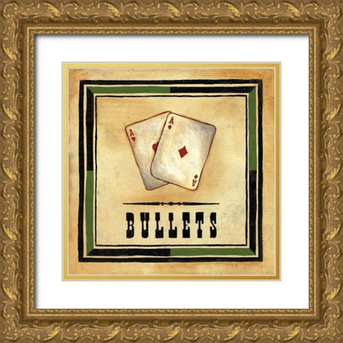 Bullets Gold Ornate Wood Framed Art Print with Double Matting by Anderson-Tapp, Jocelyne