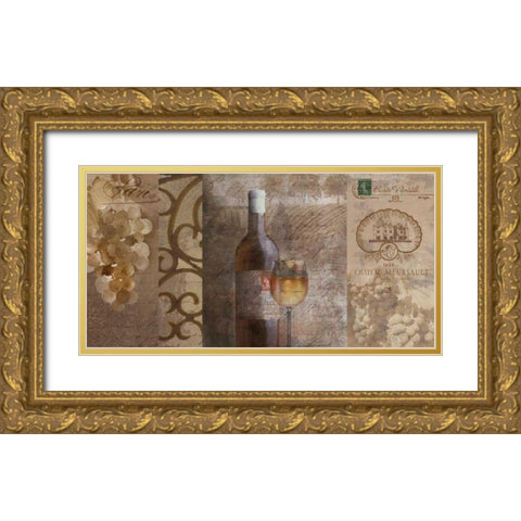 Vintage I Gold Ornate Wood Framed Art Print with Double Matting by Mallett, Keith