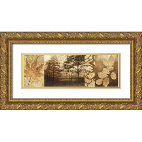 Equinox II Gold Ornate Wood Framed Art Print with Double Matting by Mallett, Keith