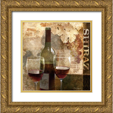 Shiraz Gold Ornate Wood Framed Art Print with Double Matting by Mallett, Keith