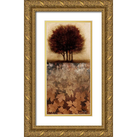 Minuet II Gold Ornate Wood Framed Art Print with Double Matting by Mallett, Keith