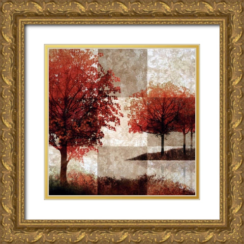 Elysian Fields Gold Ornate Wood Framed Art Print with Double Matting by Mallett, Keith