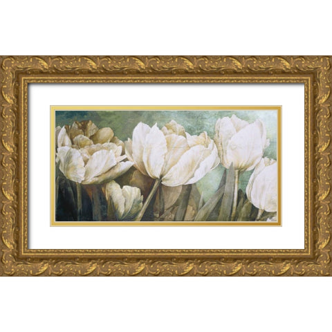 Taste of Summer Gold Ornate Wood Framed Art Print with Double Matting by Thompson, Linda
