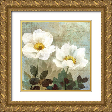 Anemone II Gold Ornate Wood Framed Art Print with Double Matting by Mallett, Keith